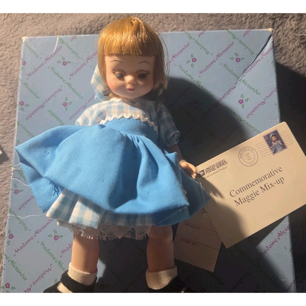 Madame Alexander Maggie Mix-Up Doll 8" 1997USPS Stamp Commemorative#31000 Box/tg